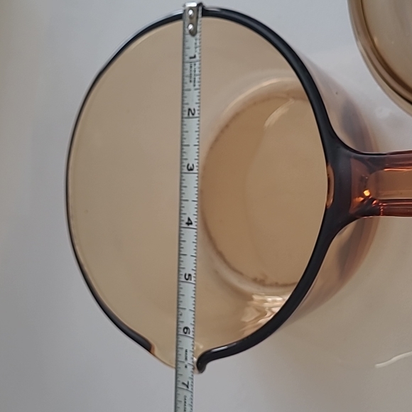 #(1)Corningware vision cookware amber glass pot and ild 1L used USA - Picture 6 of 8